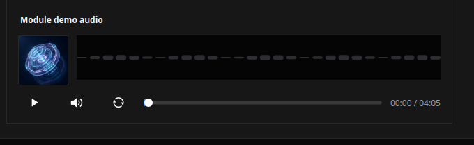 Audio on desktop
