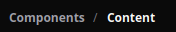 Breadcrumb example