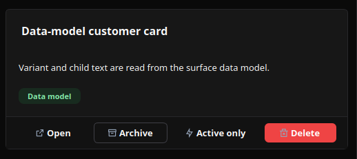 Card desktop