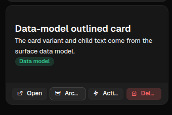 Card web